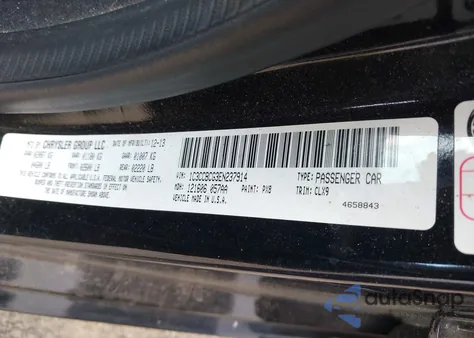 2014 Chrysler 200 Limited z USA, uszkodzony, nr VIN 1C3CCBCG3EN237914